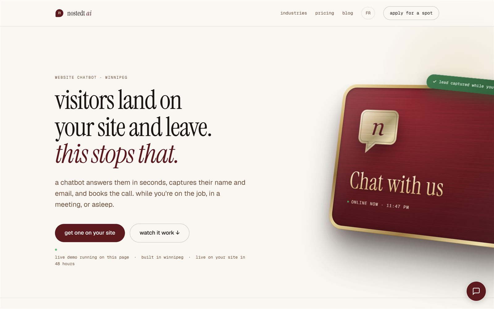 nostedt ai marketing site