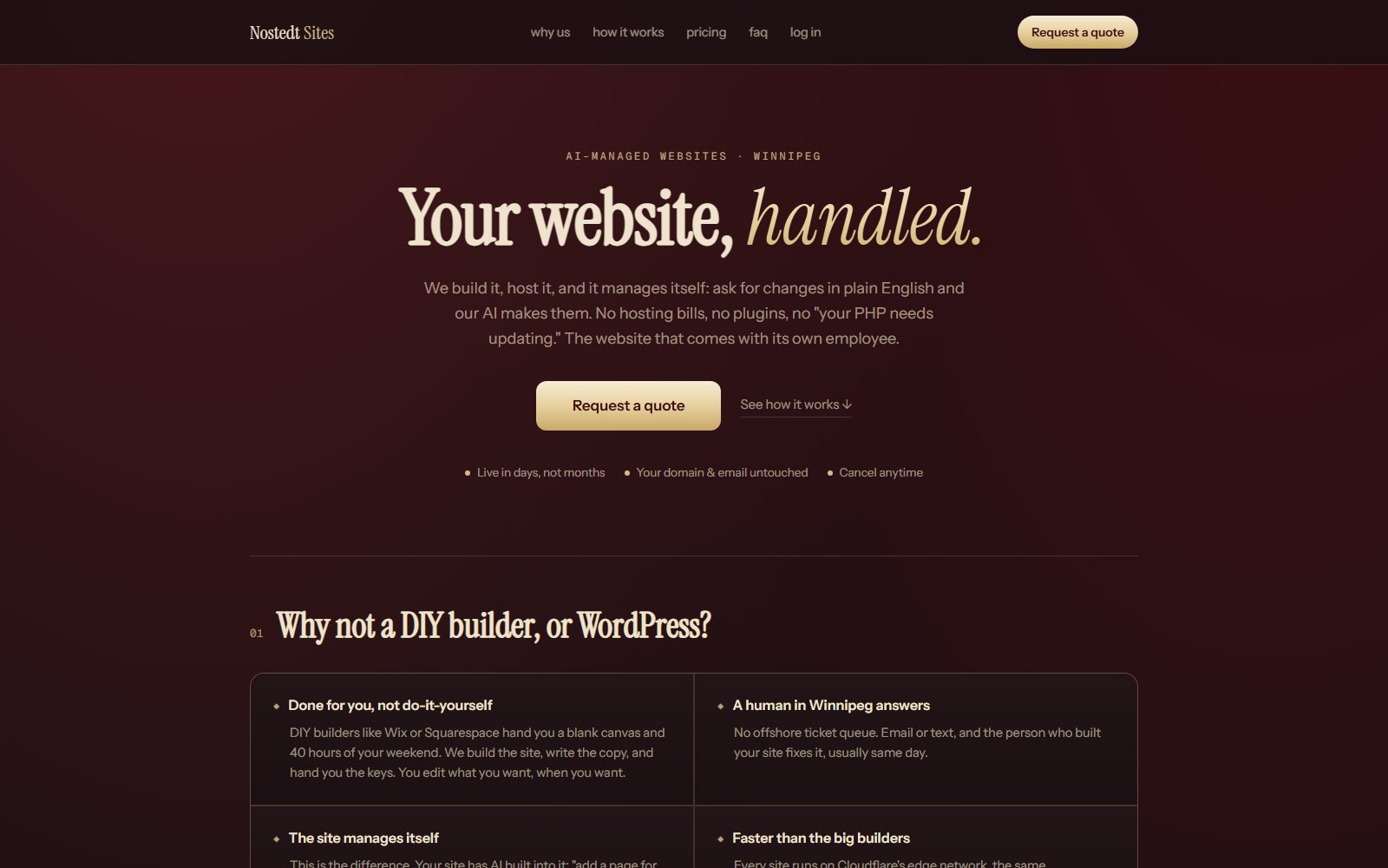 nostedtsites.com marketing site